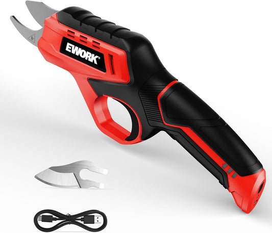 EWORK 4.2V Electric Pruning Shears, 0.7" Cutting Diameter